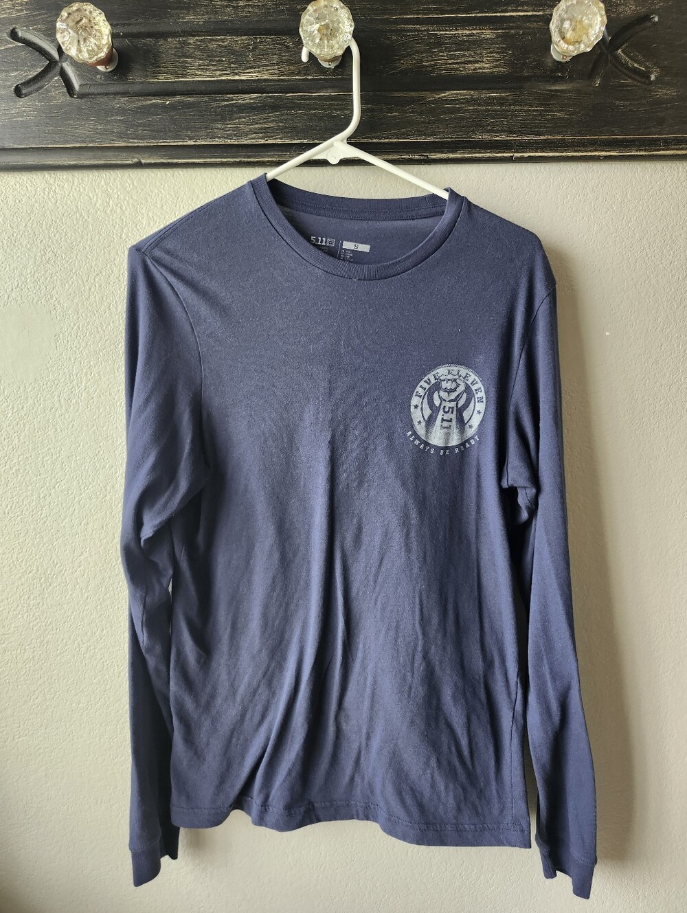 5.11 Tactical Men's Long Sleeve Tee - Navy Blue